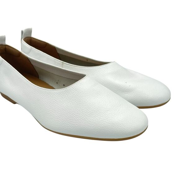 Everlane NEW White Leather Day Glove Slip On Ballet Flats - Picture 8 of 11